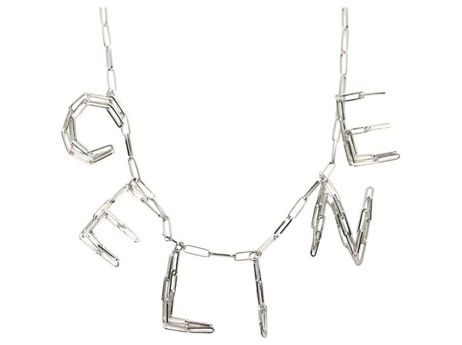 Céline CELINE Halskette aus Metall Silber Authentisch 182048M