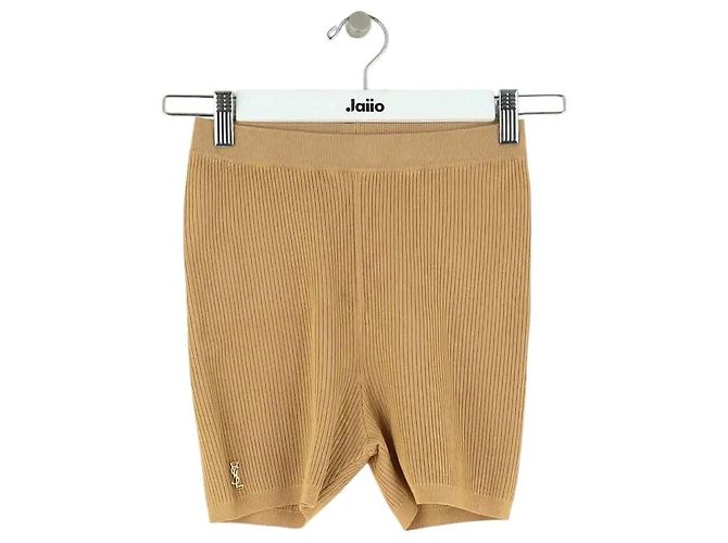 Saint Laurent Radlerhose camel Kamel