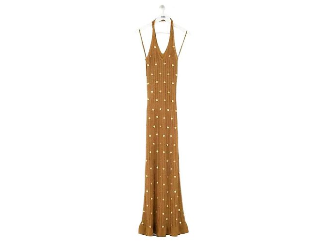 Abito Sandro in cotone color camel