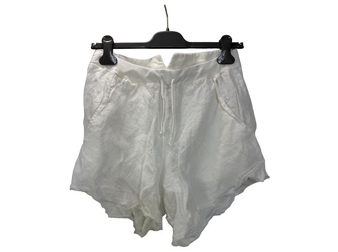 Autre Marque Lost Found Ria Dunn Short de algodão branco