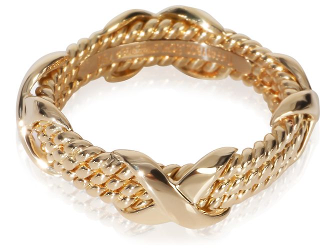 Tiffany & Co. Schlumberger X Ring in Gelbgold