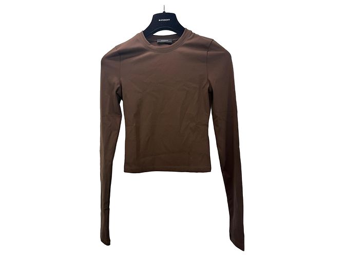 Autre Marque Wardrobe.NYC Top de manga larga marrón Castaño
