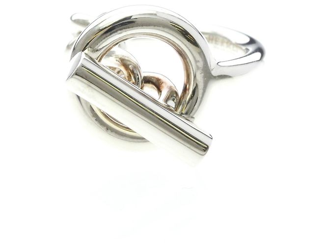 Ring Hermès Anello Croisette Hermes in Argento 925