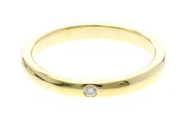 Tiffany & Co Tiffany Stacking Ring 1P Diamant in Gelbgold (18K) Golden