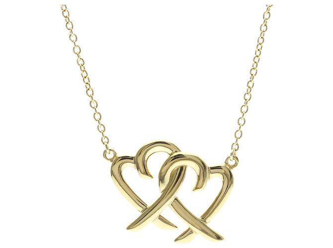 Tiffany & Co Collana Tiffany Double Loving Heart D'oro