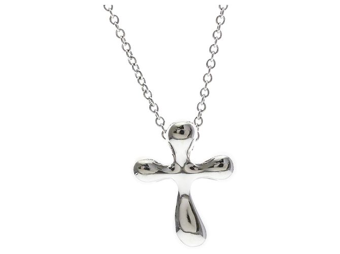 Tiffany & Co Collar Tiffany Cross en platino Plata
