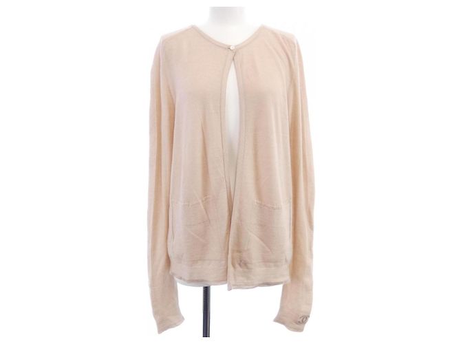 Cardigan in seta e cashmere Chanel Rosa
