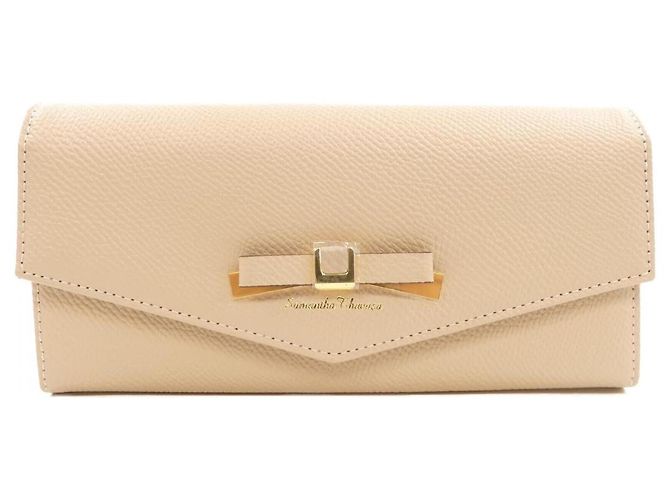 Autre Marque Portafoglio lungo Samantha Thavasa Beige
