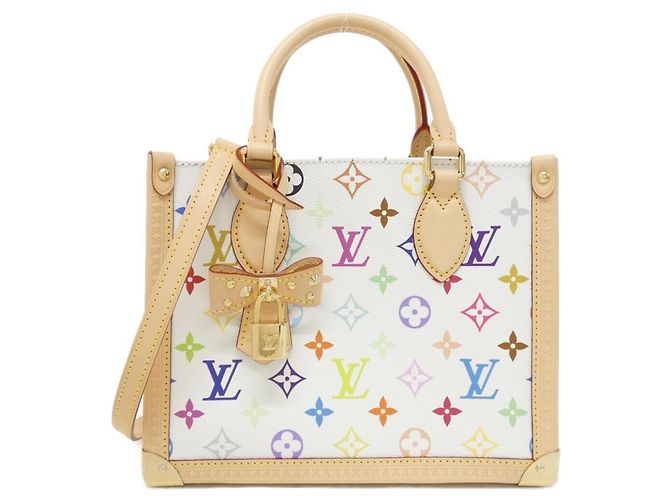Louis Vuitton Multicolor OnTheGo PM Handtasche Weiß