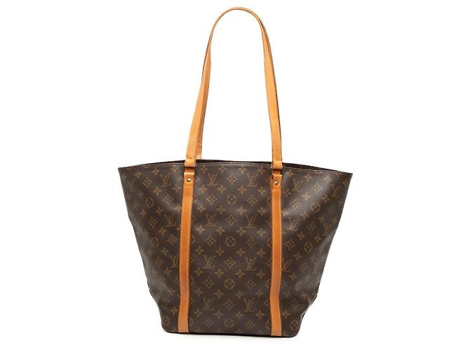 Sac Shopping Louis Vuitton Marrom Monogram