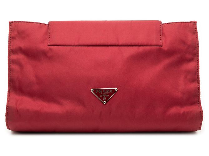 Prada Red Tessuto Pouch Rot