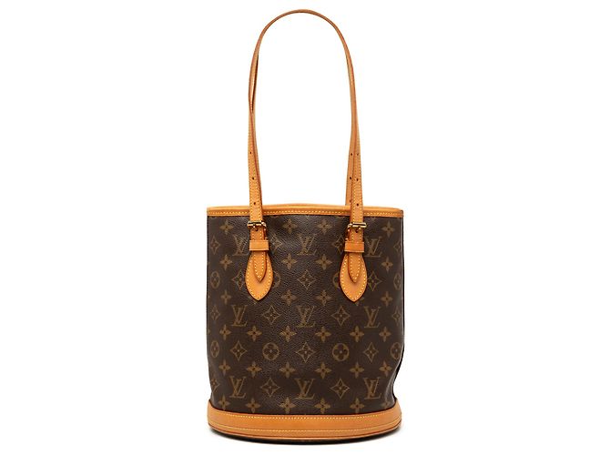Louis Vuitton Petit Bucket Monogram Marrón Castaño