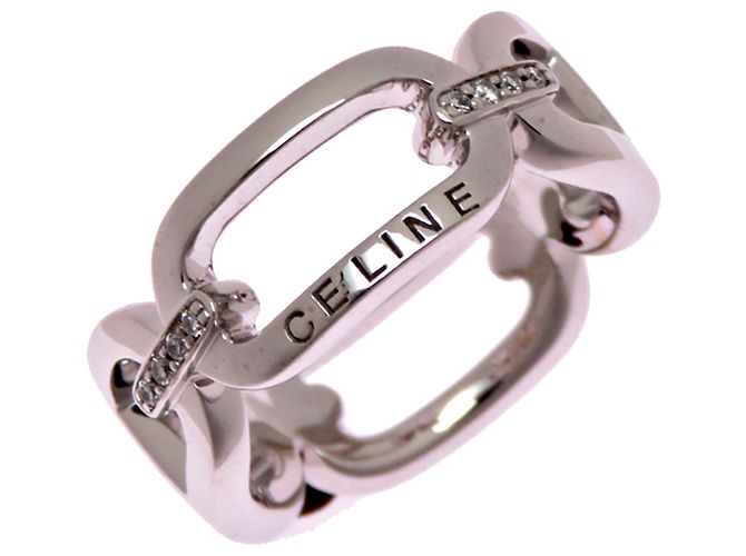 Diamond Céline Anello in Oro Bianco 750 e Diamanti da Donna Celine