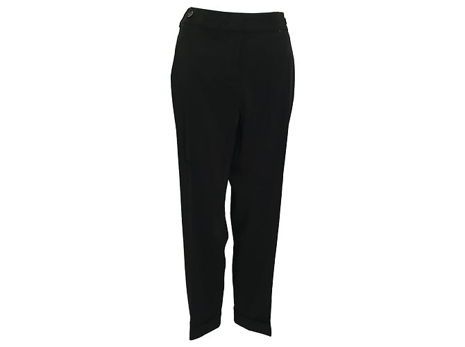 Max Mara Weekend Hose aus Polyester in Schwarz