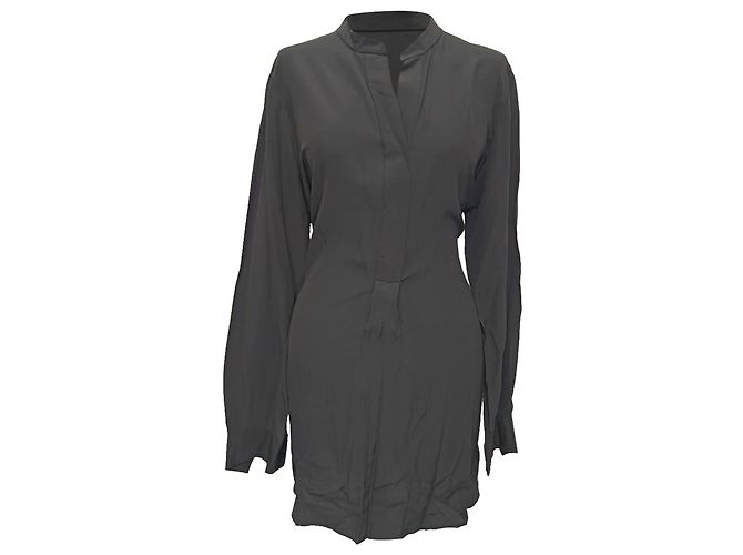 Joseph Mini Hemdkleid aus schwarzer Seide