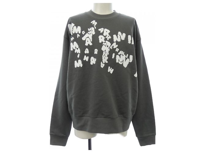 Sweatshirt Marni FUMU0074PU Braun Weiß