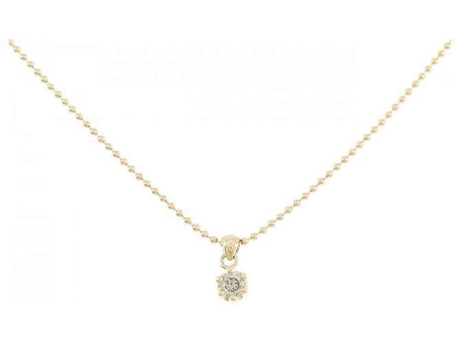 Autre Marque Colar de ouro 750 e diamantes Dourado