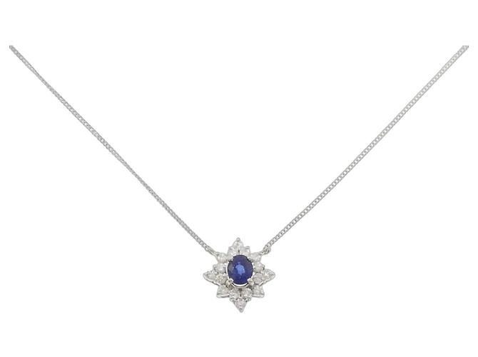 Autre Marque Platinhalskette Silber