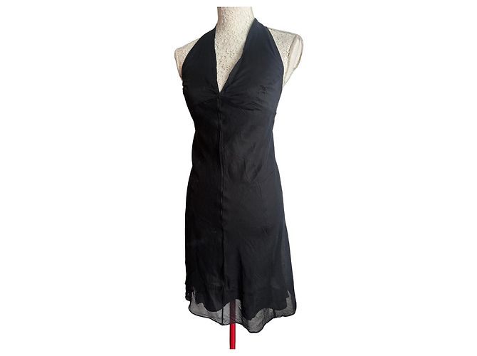 Prada Vestido de verano de algodón negro
