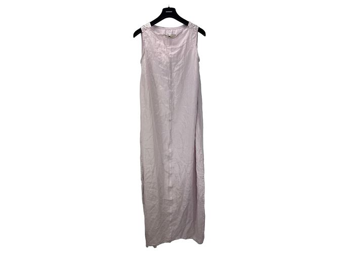 Autre Marque Marc Le Bihan Seiden-Maxikleid Pink