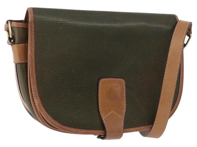 Céline Borsa a Spalla CELINE in Pelle Verde Oro Auth 183117 D'oro
