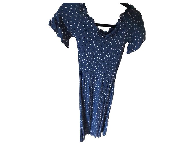 Autre Marque Vestido de verão Rip Curl azul com bolinhas