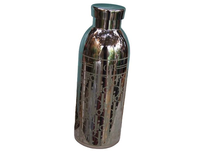 Dior Garrafa Térmica Clima Bottle Monogramme Prateada Prata