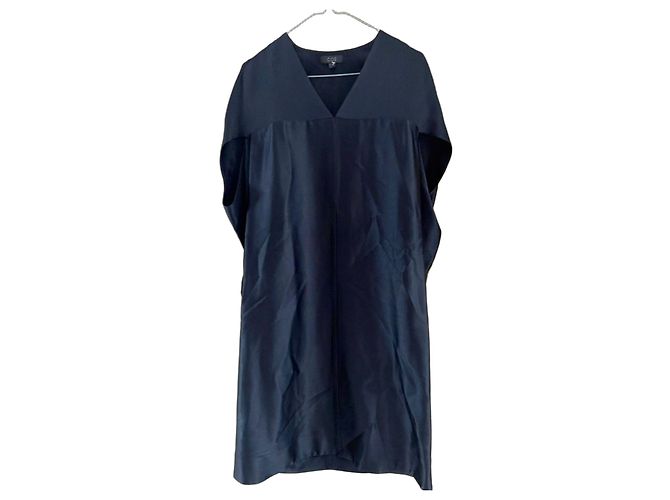 COS Kleid mit Materialmix-Effekt - Schwarz