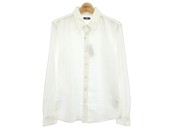 Autre Marque Camisa de algodón TMT Blanco
