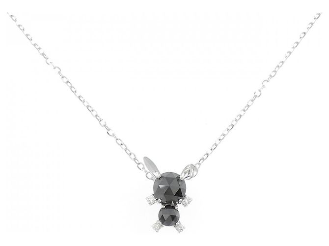 Autre Marque Collana Rabbit in Diamanti Au750 Argento