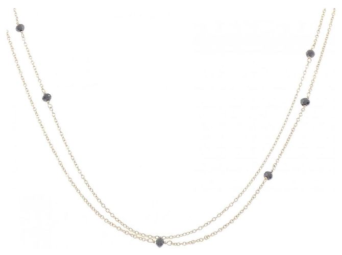 Autre Marque Collana in oro giallo 14K e diamanti D'oro
