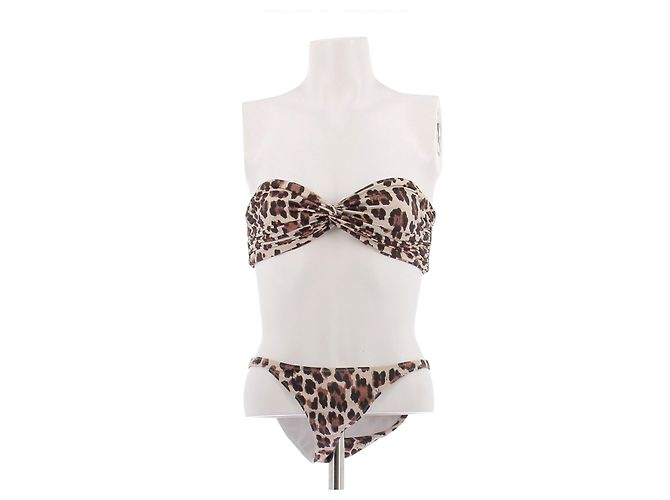 Autre Marque Bikini de leopardo CAROLINE CONSTAS Castaño
