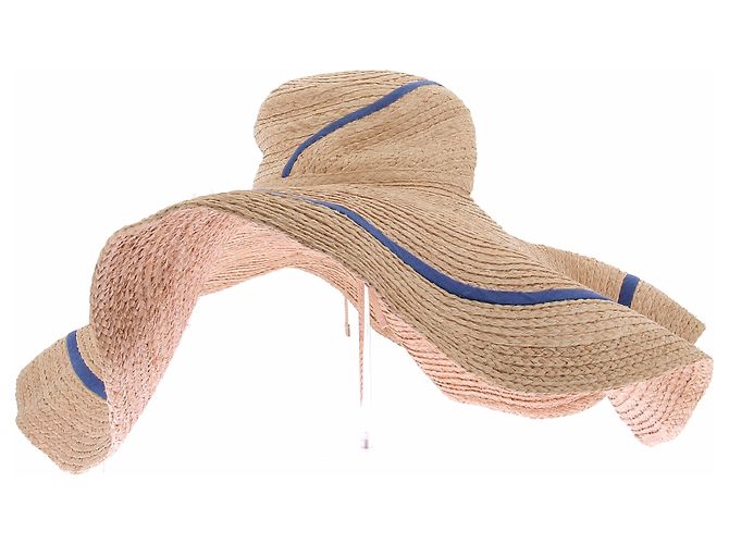 Autre Marque LEINNÉ Straw Hat Beige Cotton Size M