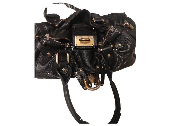 Borsa Chloé Paddington in pelle nera Nero