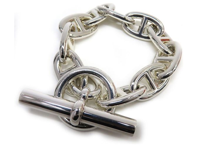 Hermès HERMES Chaine d'Ancre TGM Bracciale Charm Argento