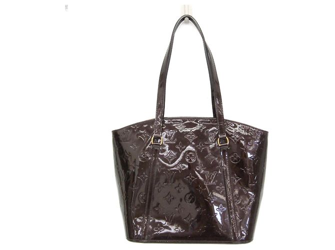 Sac cabas Louis Vuitton Monogram Vernis Avalon MM en Amarante Bordeaux