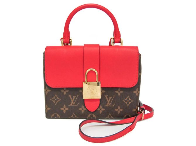 Borsa Louis Vuitton Monogram Rocky BB M44322 Marrone Rosso