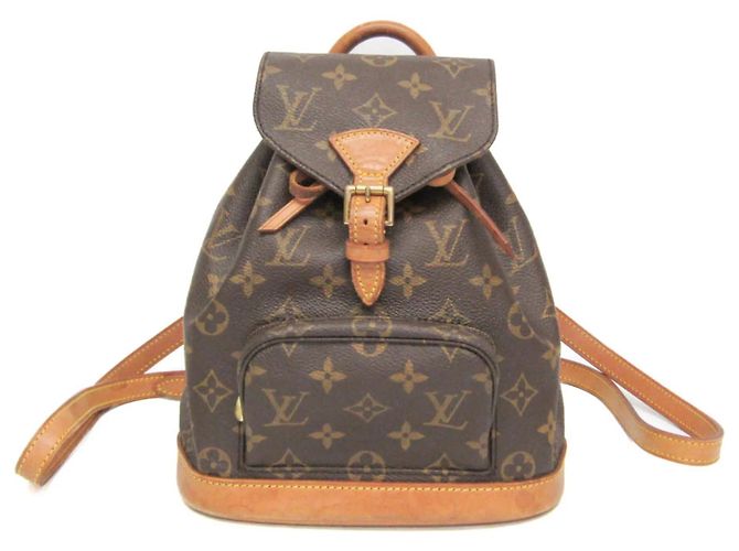 Louis Vuitton Monogram Mini Monsuri Women's Backpack Brown