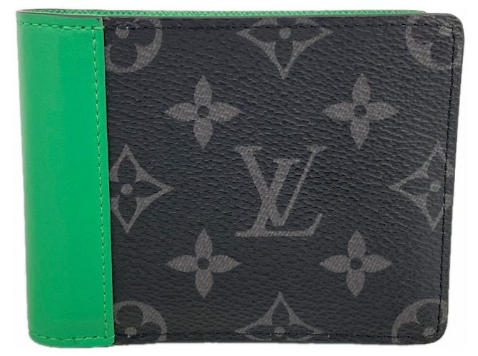 Cartera Slender Louis Vuitton Monogram Eclipse Negro