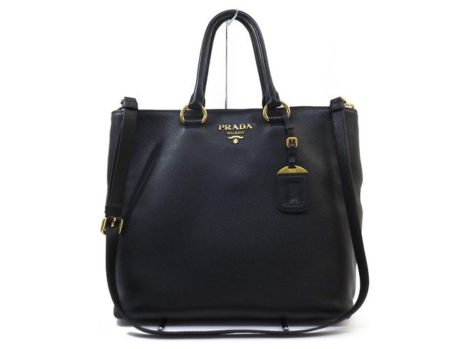 Borsa Tote/Borsa a Spalla Vitello Phoenix Prada Nero