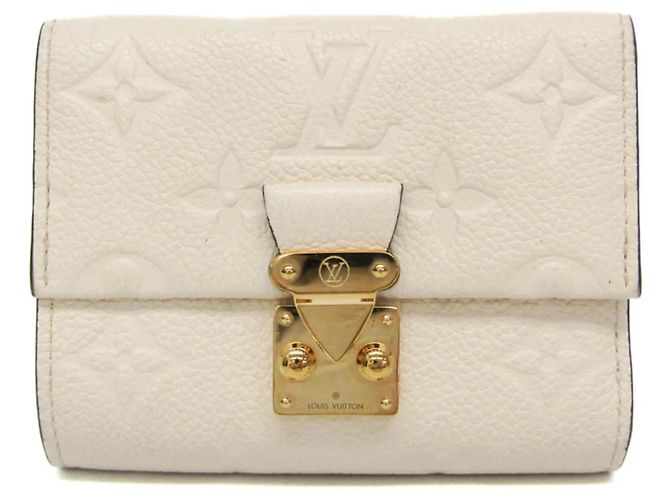 Louis Vuitton Monogram Empreinte Métis Compact Wallet Cream Eggshell