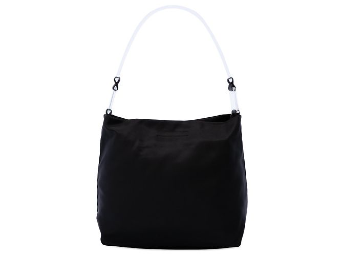 Bolsa Prada Black Tessuto com alça de acrílico Preto