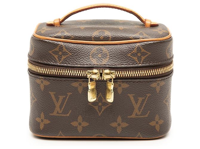 Louis Vuitton Vanity Case Nice Nano Marrom Monogram