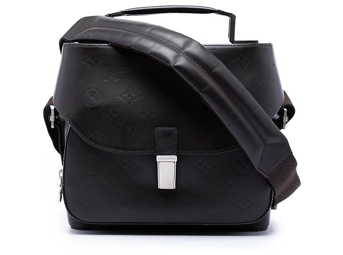 Louis Vuitton Marrom Monogram Glace Charly Castanho escuro