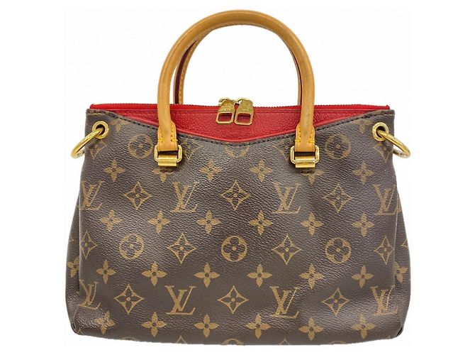Borsa Louis Vuitton Monogram Pallas BB Marrone Fuschia