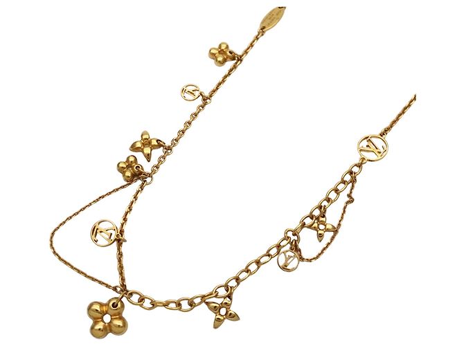 Collier Louis Vuitton plaqué or Doré