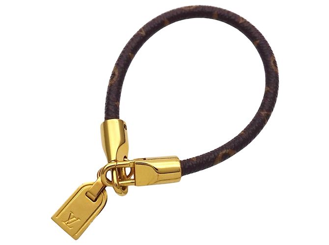 Pulsera Charm Monogram Louis Vuitton Castaño Dorado