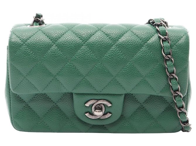 Borsa a tracolla Chanel Mini Matelassé 20 Verde