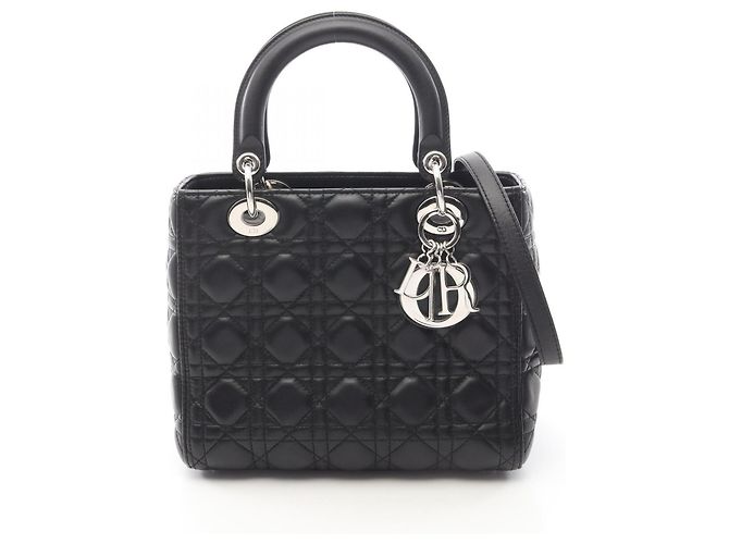 Borsa Christian Dior Lady Dior Medium Nero