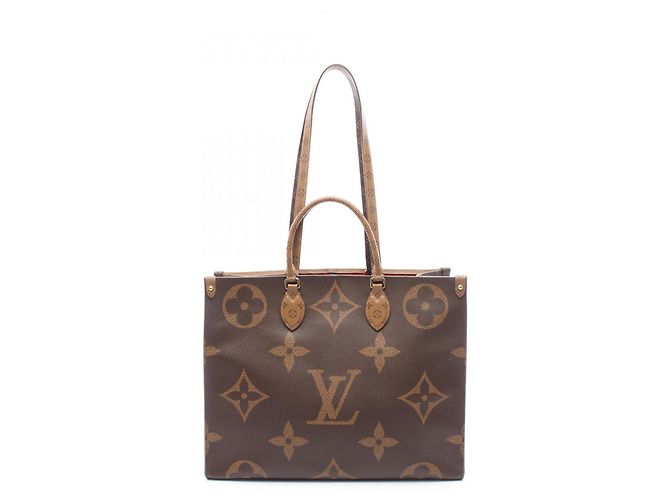 Borsa Tote Louis Vuitton OnTheGo GM Marrone Beige